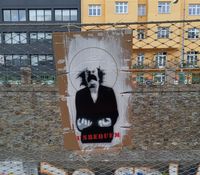 Neue &ouml;sterreichische Heilige - Die Unbequemen LKRZ Street Art Vienna Wien Urban Art Urbancontemporary