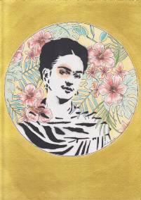 Frida with flowers 1
