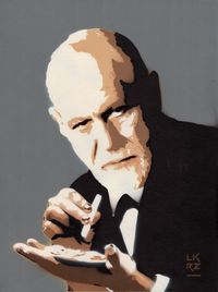 Lukrezia Stencil Art Vienna Sigmund Freud True Love &Uuml;ber Coca