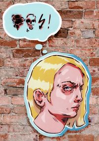 LKRZ Lukrezia Urban Contemporary Art Stencil Art Vienna Angry Girls